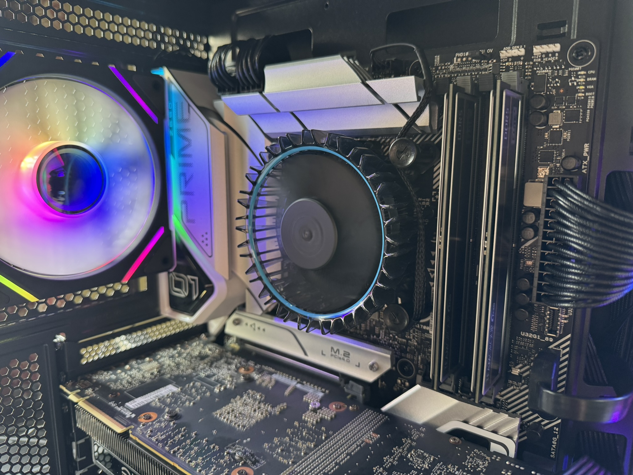 Simple and clean custom budget friendly gaming PC built by our Mt, Pleasant technician